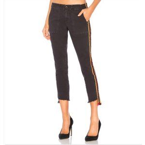 PAM & GELA Uniform Stripe Step Hem Pants Sz 28